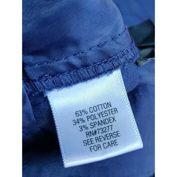 Dana Buchman Navy Blue Dress Pants Work Uniform Slacks Womens Sz 16 Straight Leg - Picture 5 of 10